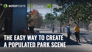 Create a Crowd in a Park with 3D People and Mocap Animation from the ActorCore 3D Store