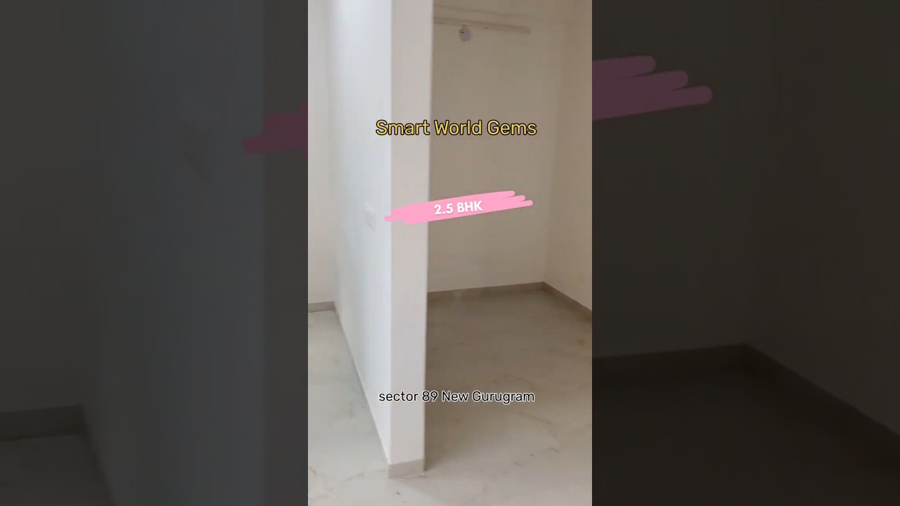 2 BHK Apartment for Rent in Smart World Gems Sector 89, New Gurugram |Spacious Flat with Amenities