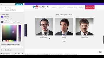 How to customize Color and Fonts in TheMoments WordPress Theme | Photography Theme