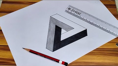 VERY EASY TRIANGLE 📐 How to Draw an Optical illusion 👉 Triangle the Easy Way #triangle