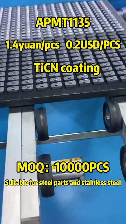 CNC inserts as low as $0.2 #machining #cncmachining #tools #endmill #factory #cnc
