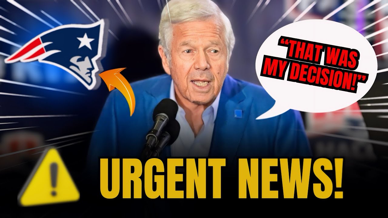 💣 BOMBSHELL NOW! NEW VICE PRESIDENT! KRAFT MADE A QUICK DECISION! | PATRIOTS NEWS