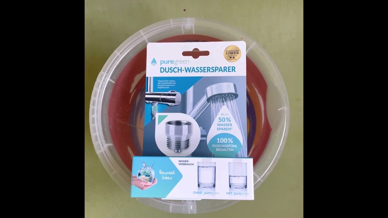 "Höhle der Löwen": Bluegreen test Dusch-Schwassersparen￼