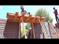 lintel Formwork-Amazing Construction in 24.5×27.5 size house lintel slab centering process