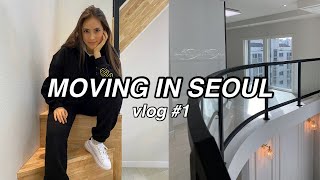 MOVING VLOG #1: Moving in Seoul, Apartment Hunting, Packing, Move-In Day and Empty Apartment Tour!