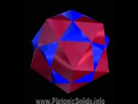 Rotating Icosahedron-Dodecahedron Compound Solid