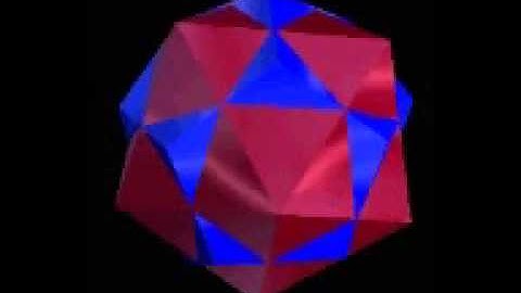 Rotating Icosahedron-Dodecahedron Compound Solid