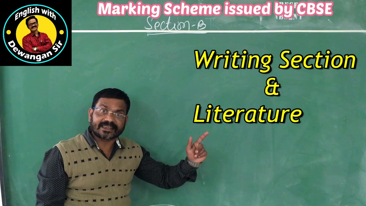 CBSE CLASS XII MARKING SCHEME ENGLISH CORE 2020-2021