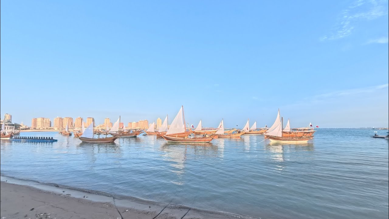 Watching the Arabian Horse Festival  at Katara Qatar