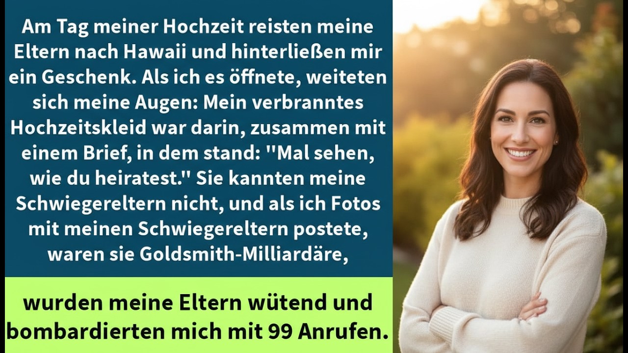 Am Tag meiner Hochzeit reisten meine Eltern nach Hawaii und hinterließen mir ein Geschenk