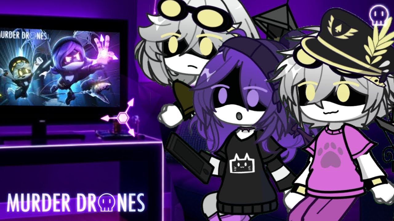 [💜]Murder Drones // React to FIGHT TIL ' I'M GOOD ENOUGH (My AU) [💜] "Late :("