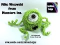 Rainbow Loom 3D Mike Wasowski (Monsters Inc) Figure/Doll Amigurumi/Loomigurumi ` Hook Only/Loom-less