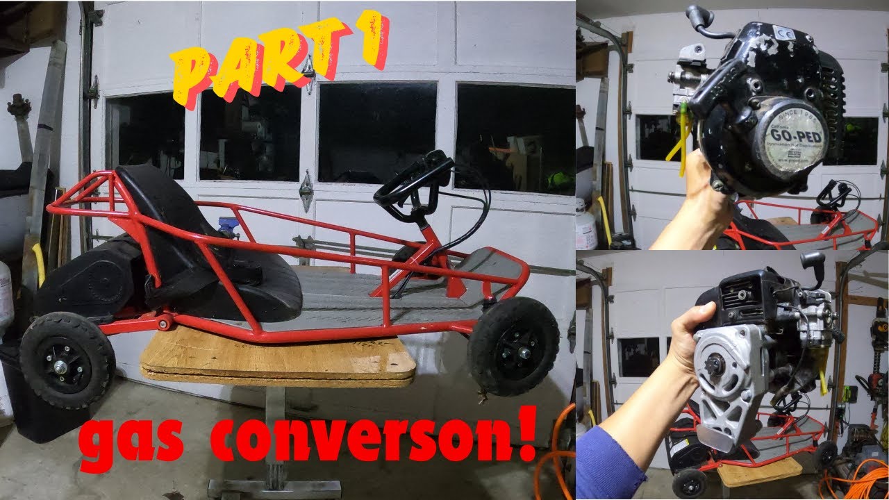 Razor Dune Buggy gas engine conversoin part 1 - YouTube