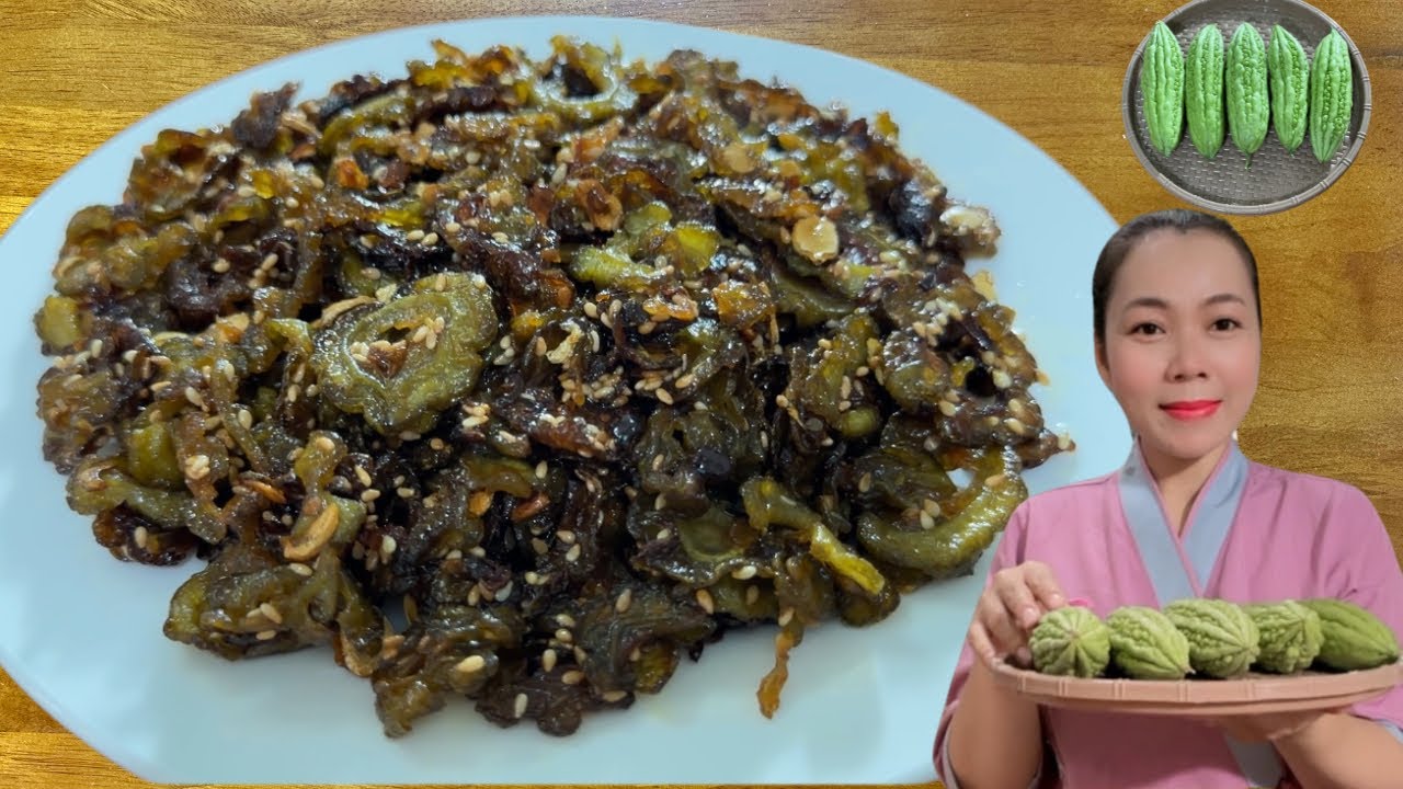 Chỉ với 4 trái khổ qua mà làm ra được một món chay ngon đến bất ngờ các bạn ơi