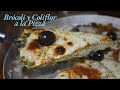 Pizza de brócoli y coliflor ! nunca mas con harina.