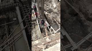 Rebarworks of pilecap and column. 5.24.26. #construction #shorts #rebar