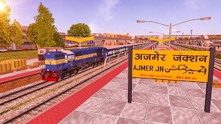 Ala Hazrat Express Departing from Ajmer Junction in MSTS Open Rails