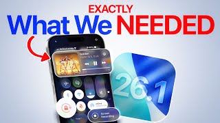 iOS 26.1 - FINALLY This is What We Needed!