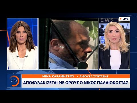 Αποφυλακίζεται με όρους ο Νίκος Παλαιοκώστας | Κεντρικό Δελτίο Ειδήσεων 06/10/2021 | OPEN TV