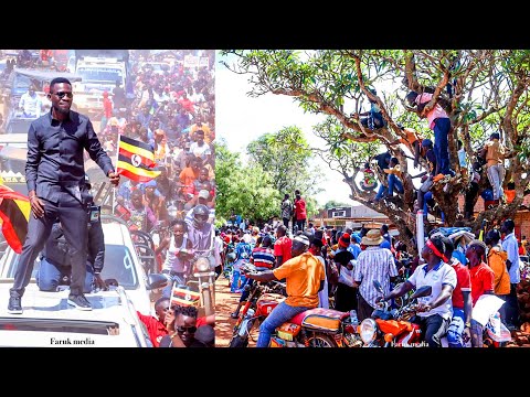 Emotional Scenes Ugandans Line The Roads To Wave At BOBI WINE Returning Home