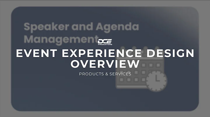 Event Experience Design - Overview