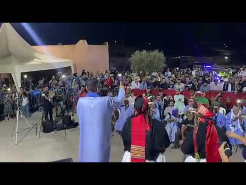 الفنان عمر أكرزام على منصة مهرجان سيد مسعود بجماعة املو اقليم سيدي افني