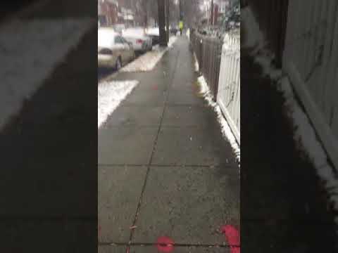 La nieve a caído hoy en Washington