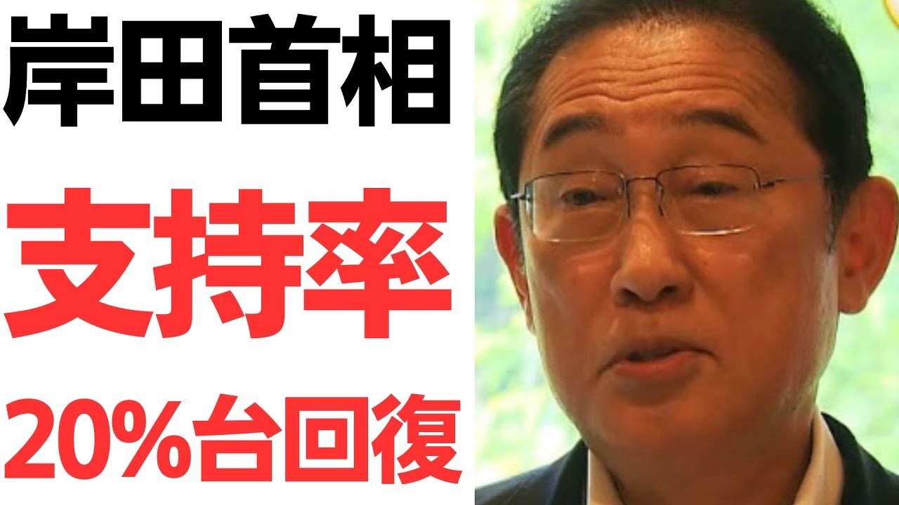 岸田文雄氏の支持率をめぐる報道｜動画内容を整理のサムネイル