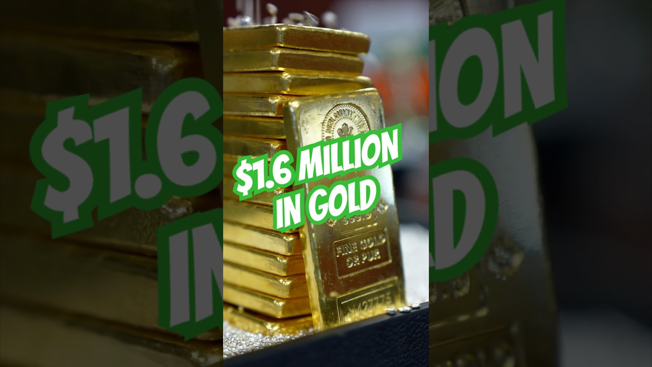 $1.6 MILLION IN GOLD?! #gold #wealth #goldbars