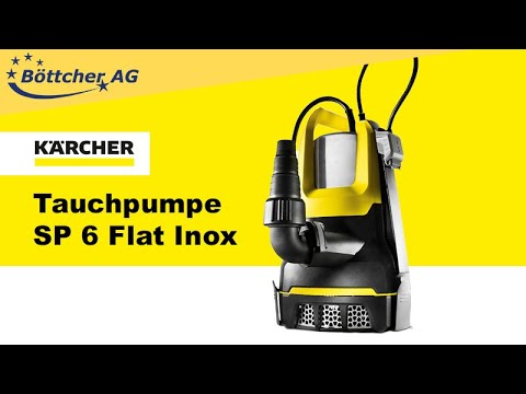 Kärcher Tauchpumpe SP 6 Flat Inox 1.645-505.0, Klar-/Schmutzwasserpumpe,  Fördermenge 14000 l/h - YouTube