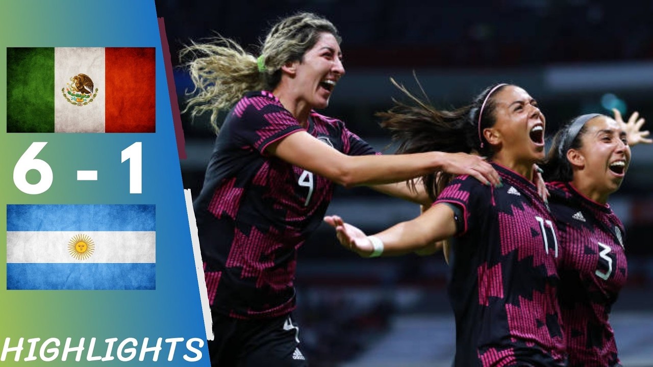 🇲🇽 ¡La histórica goleada! México aplastó 6-1 a Argentina 🇦🇷 | Partido inolvidable