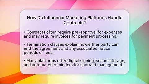 How Do Influencer Marketing Platforms Handle Contracts? - Everyday-Networking