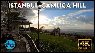 ⁴ᴷ⁶⁰ 🇹🇷 Walking on Çamlıca Hill Through the Unique View of Istanbul.(ISTANBUL  WALK)
