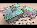 DIY Decoupage com Guardanapo em caixa MDF. Passo a passo🥰🥰🌷