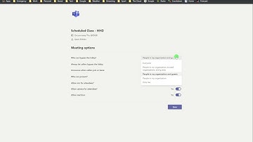 Admitting people (using lobby) to meetings - Microsoft Teams