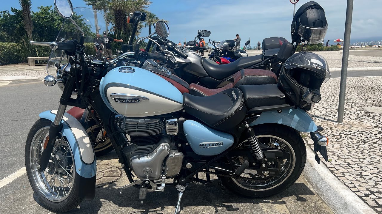 Praia Grande - Meteor 350 Aurora #royalenfield #meteor350 #praiagrande #royalenfieldmeteor350 