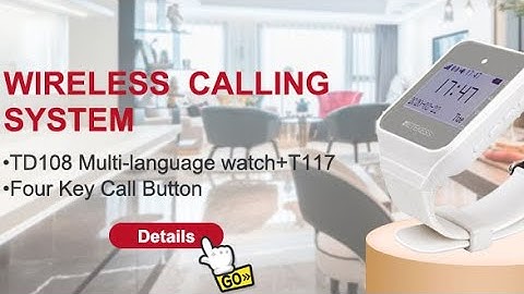 Retekess TD108 Calling System Settings Introduction