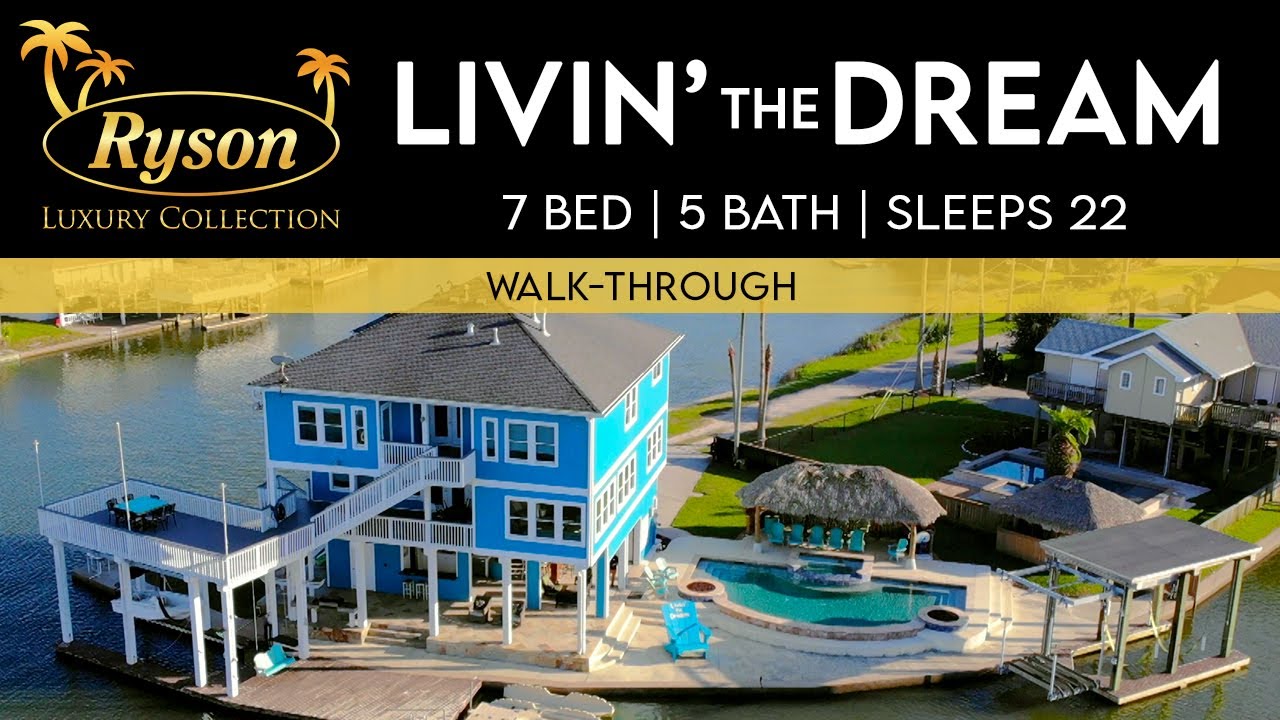 HUGE Vacation Home on Canal in Jamaica Beach, Galveston Ryson YouTube