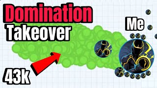 DOMINATION TAKEOVER WITH FRIENDS ☠️ 😈 ☠️ | Agar.io Mobile