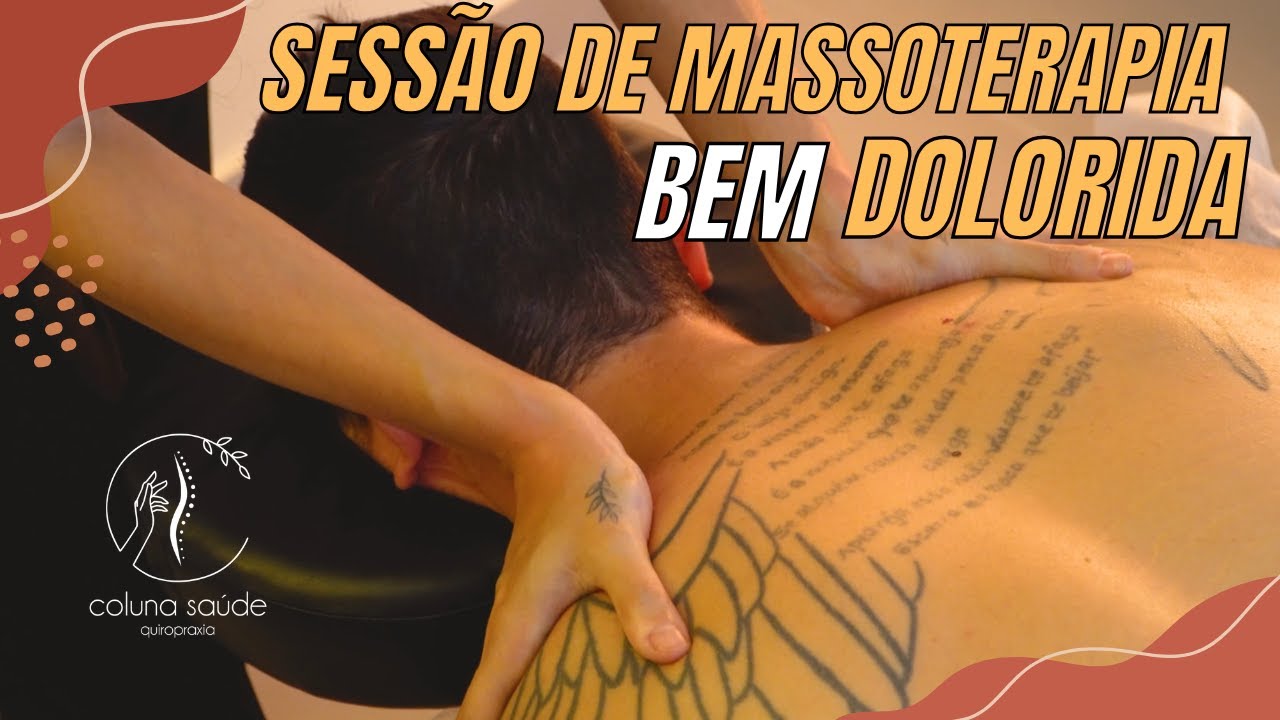 Paciente Cheio de Dores e Tensão na Sessão de Massagem Terapeutica