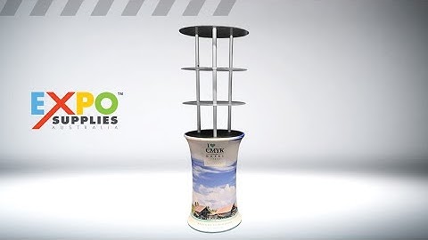 Oval Fabric Counter with Shelving Product video, setup & assembly instructions