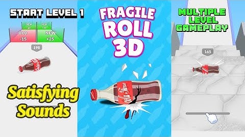 NEW GAME! Fragile Roll 3D Game with Satisfying and Asmr Sounds @monchinghagus