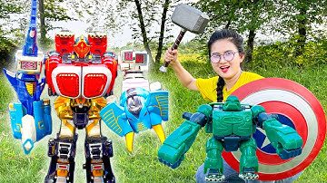 Changcady thu thập các mảnh ghép robot siêu nhân