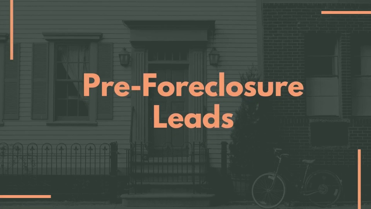 PreForeclosures Leads buying a house for the first time with bad