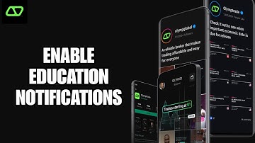 How To Enable Education Notifications On Olymptrade App | Step By Step