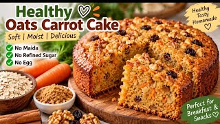 Carrot + Oats से बनाएं Super Soft Cake 😍 | No Maida, No Refined Sugar | Eggless Cake screenshot 3