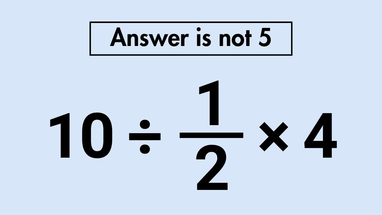 This Simple Math Question Stumps Everyone! - YouTube
