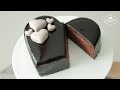 발렌타인데이💝 하트 초콜릿 가나슈 케이크 만들기 : Valentine&#39;s Day Heart Chocolate Ganache Cake Recipe | Cooking tree