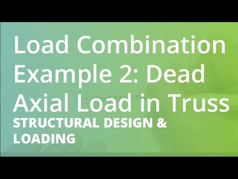 Load Combinations Example 2: Dead Axial Load in Truss | Structural Design & Loading