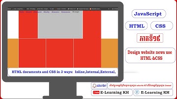 design layout website use HTML & CSS , make Footer use css float: left Part 19